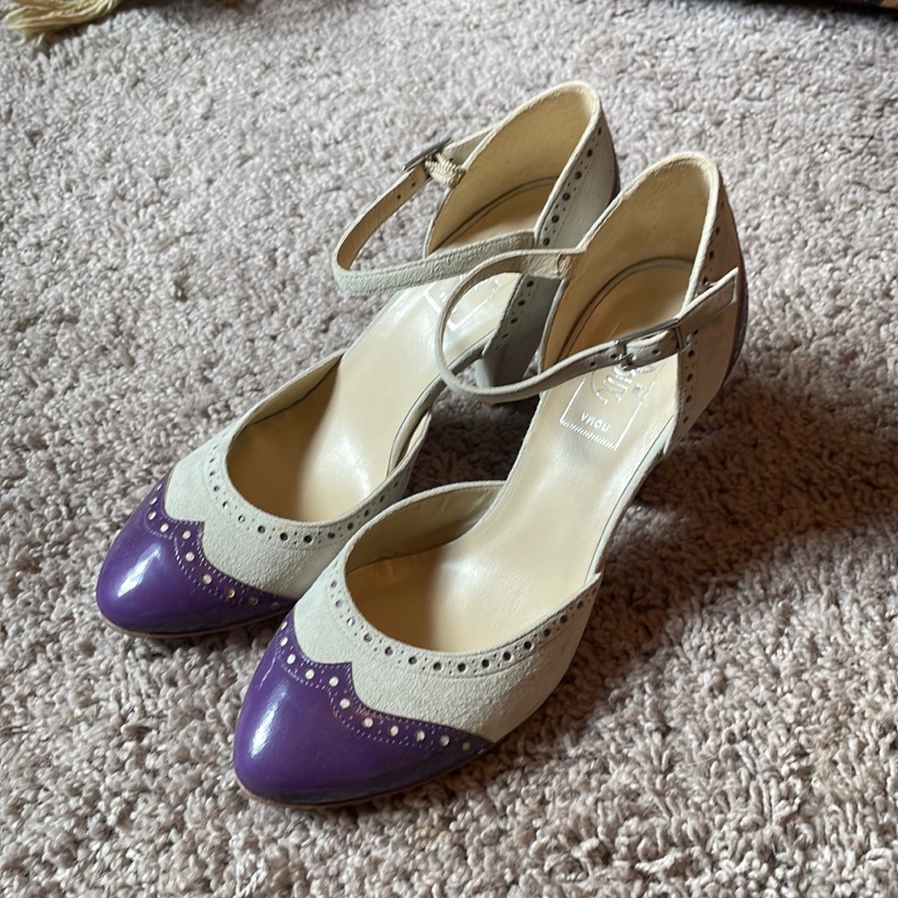Roux leather pumps